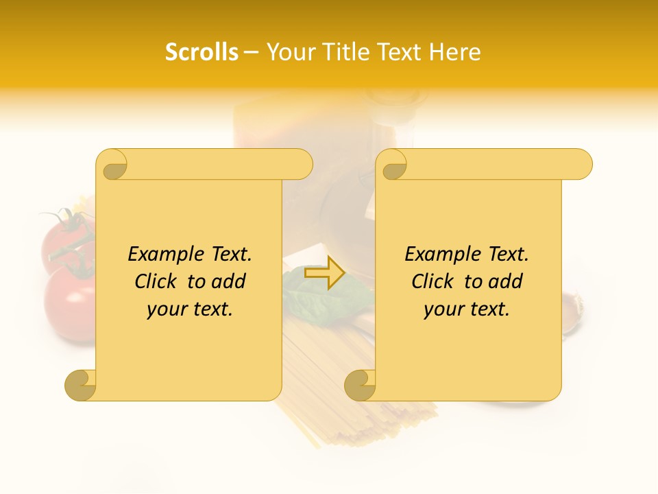 Yellow Culture Garlic PowerPoint Template
