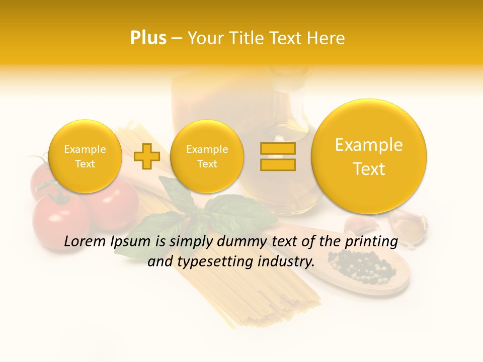 Yellow Culture Garlic PowerPoint Template