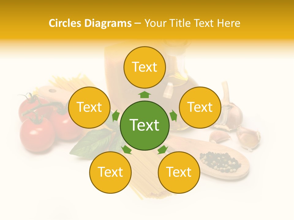 Yellow Culture Garlic PowerPoint Template