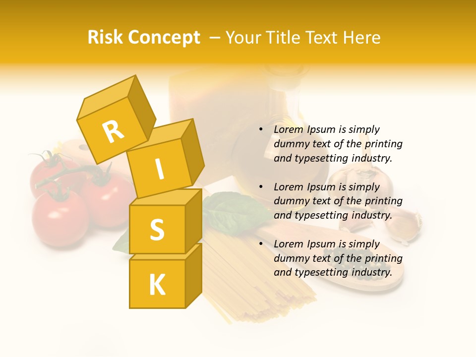 Yellow Culture Garlic PowerPoint Template