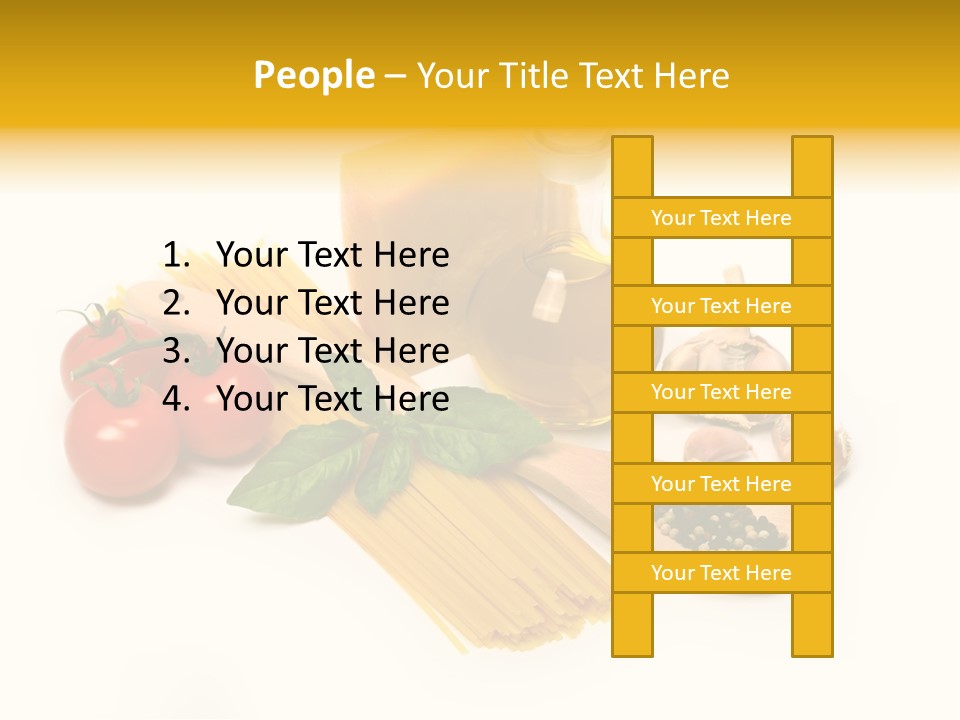 Yellow Culture Garlic PowerPoint Template