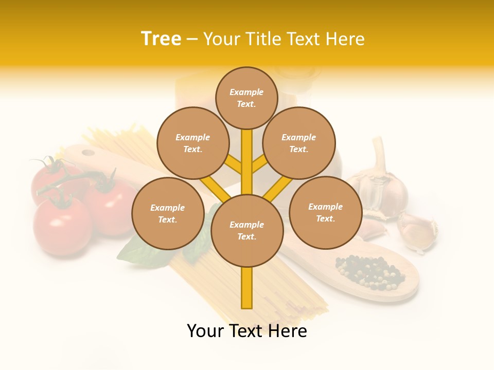 Yellow Culture Garlic PowerPoint Template