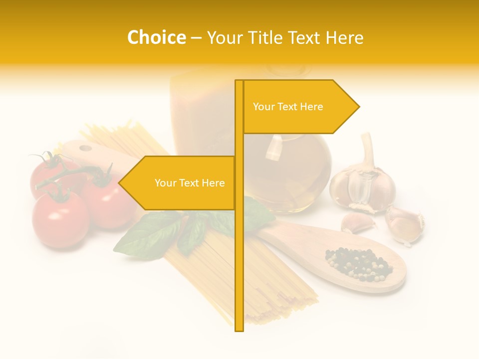 Yellow Culture Garlic PowerPoint Template