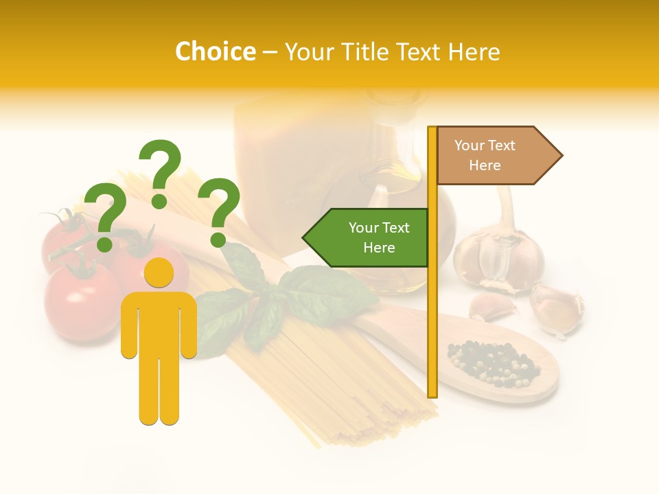 Yellow Culture Garlic PowerPoint Template