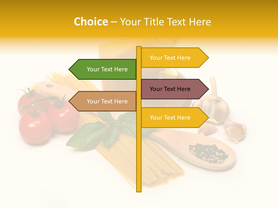 Yellow Culture Garlic PowerPoint Template