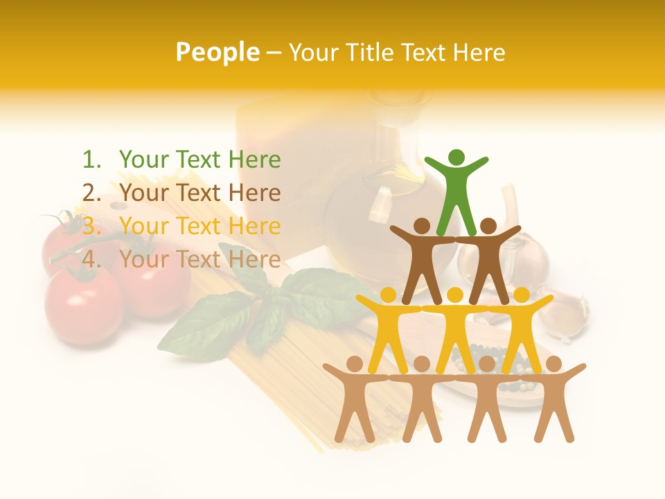 Yellow Culture Garlic PowerPoint Template