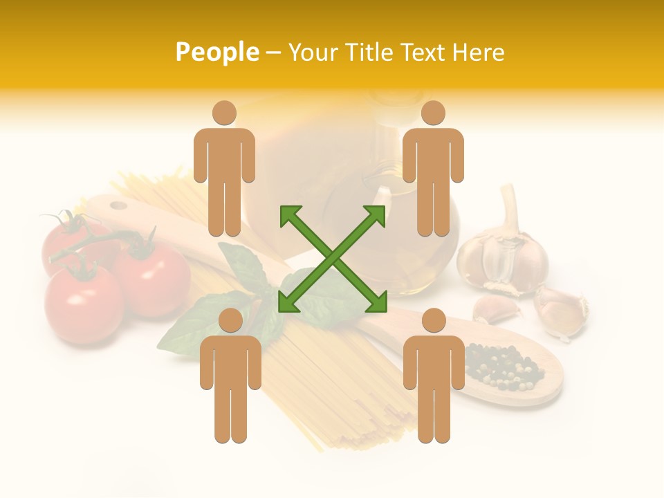 Yellow Culture Garlic PowerPoint Template