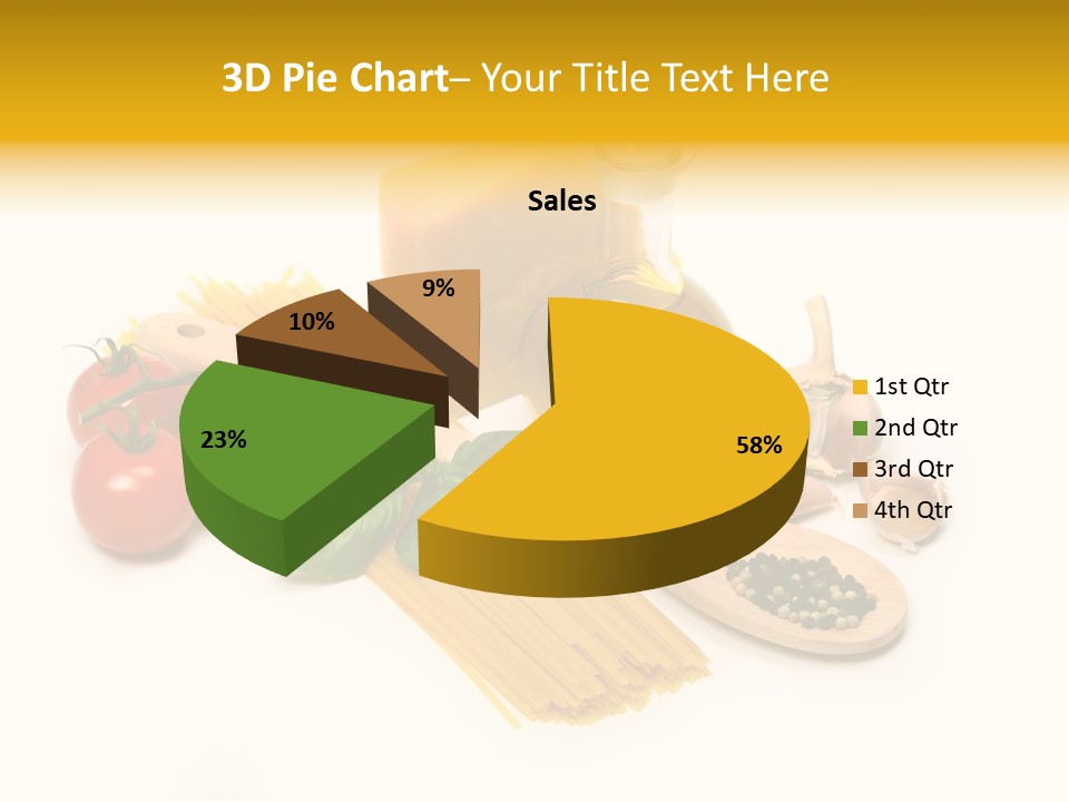 Yellow Culture Garlic PowerPoint Template