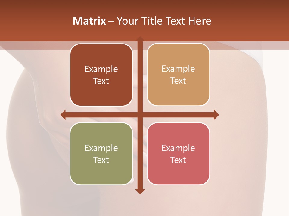 Posing Slim Isolated PowerPoint Template