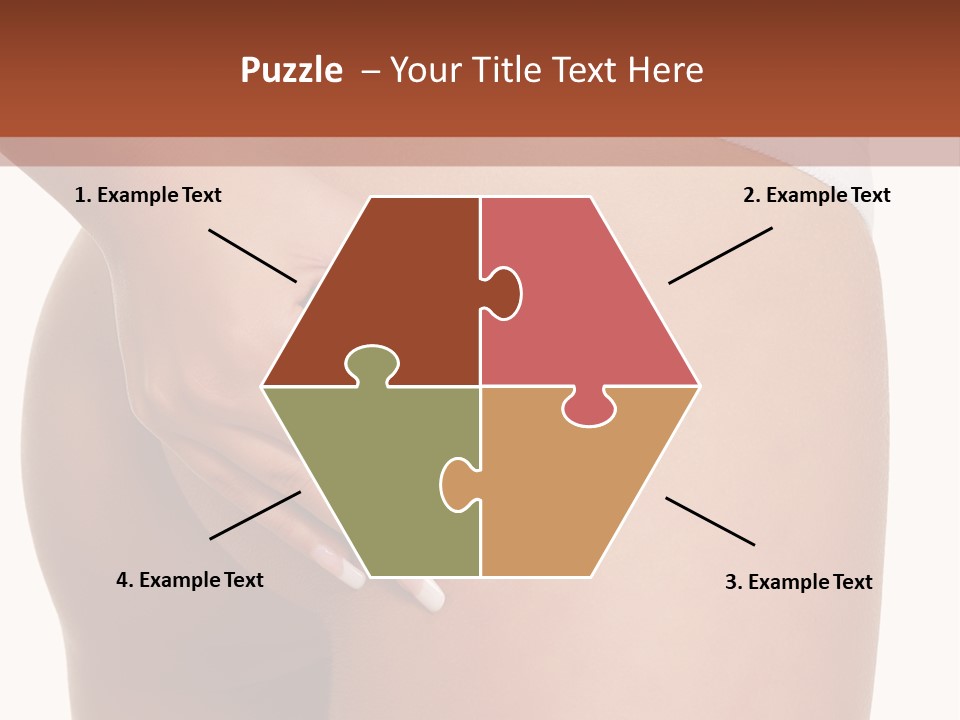 Posing Slim Isolated PowerPoint Template
