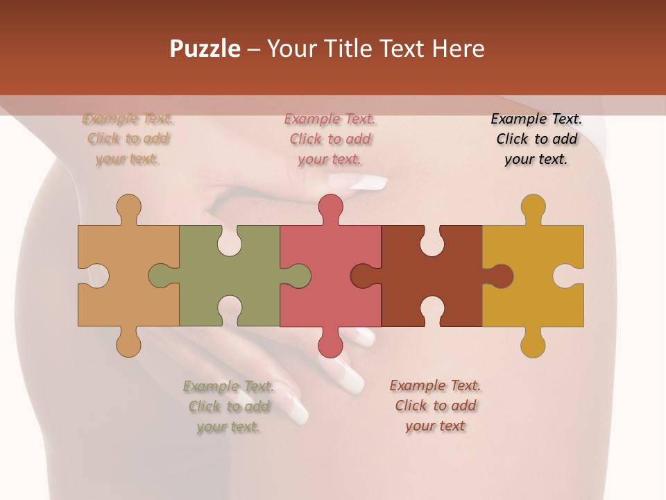Posing Slim Isolated PowerPoint Template
