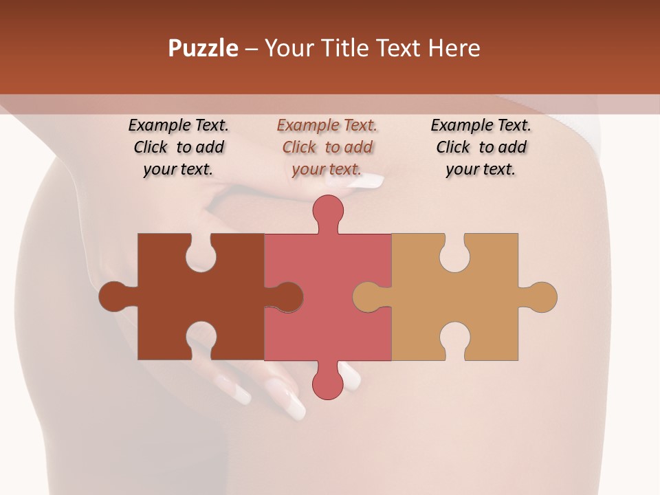 Posing Slim Isolated PowerPoint Template