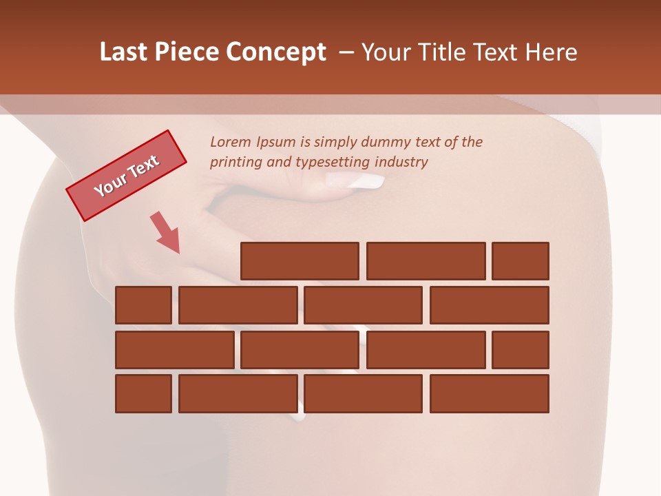 Posing Slim Isolated PowerPoint Template