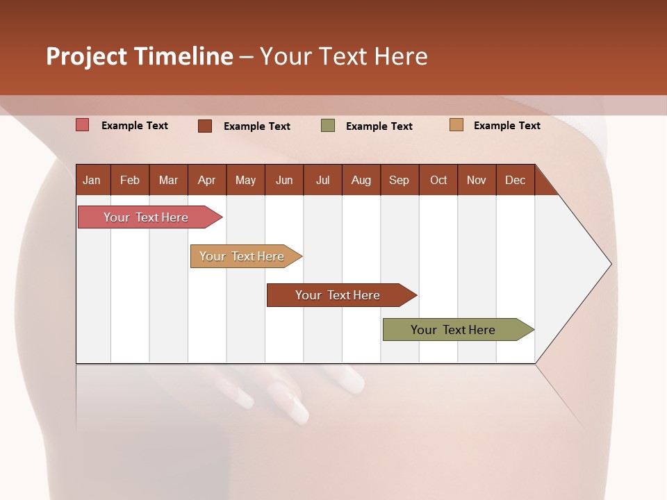 Posing Slim Isolated PowerPoint Template