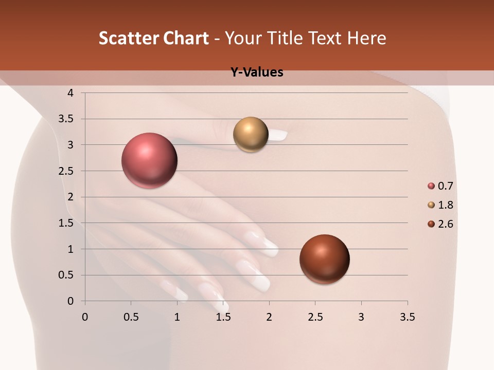 Posing Slim Isolated PowerPoint Template