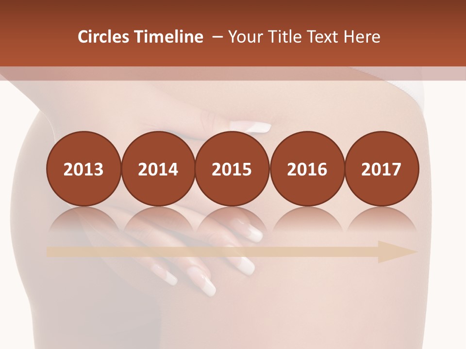 Posing Slim Isolated PowerPoint Template