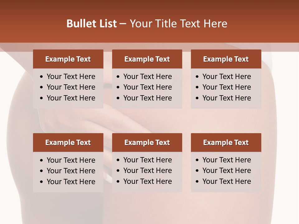 Posing Slim Isolated PowerPoint Template