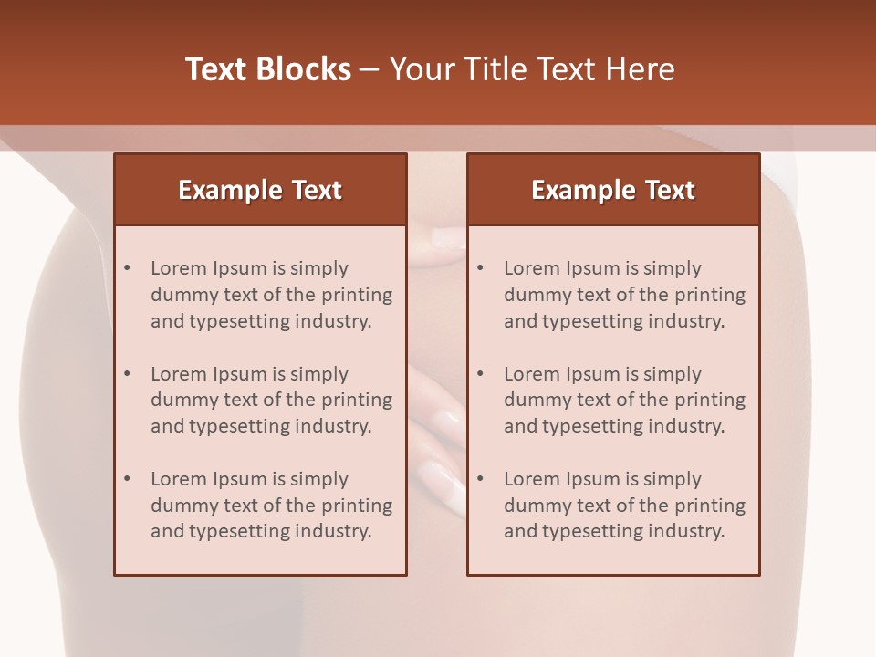 Posing Slim Isolated PowerPoint Template
