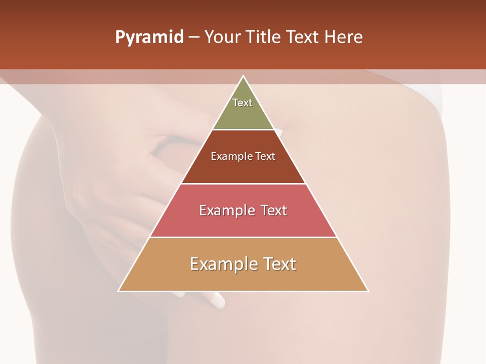 Posing Slim Isolated PowerPoint Template