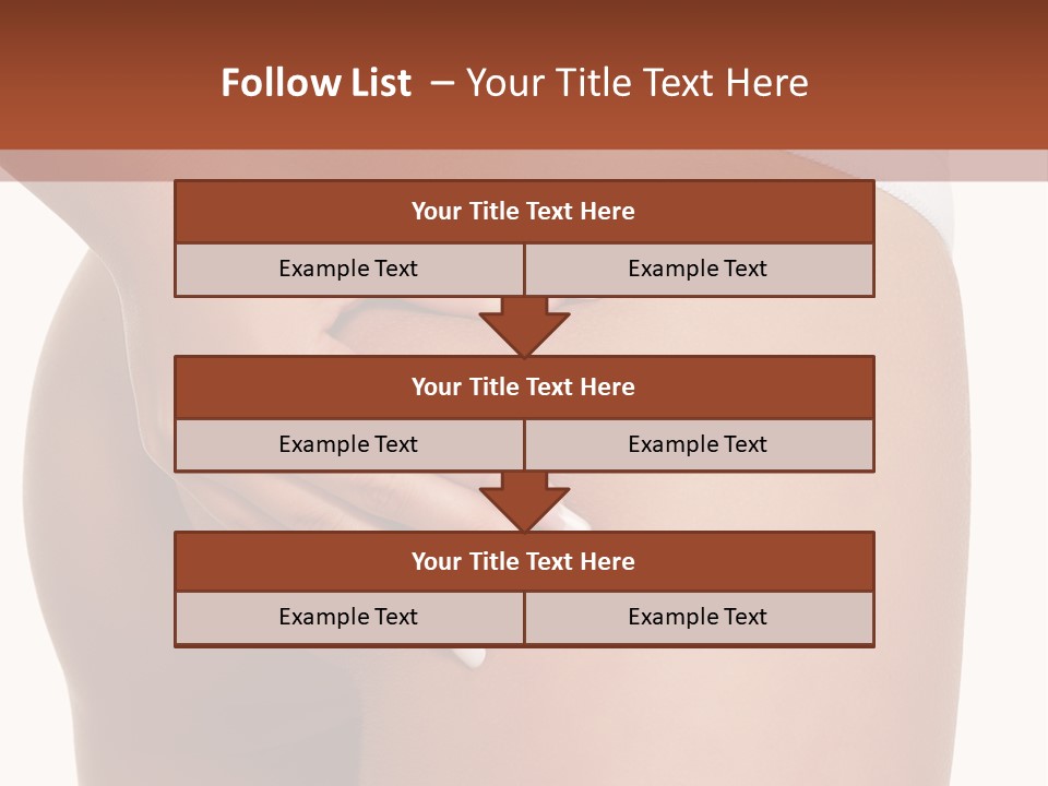 Posing Slim Isolated PowerPoint Template