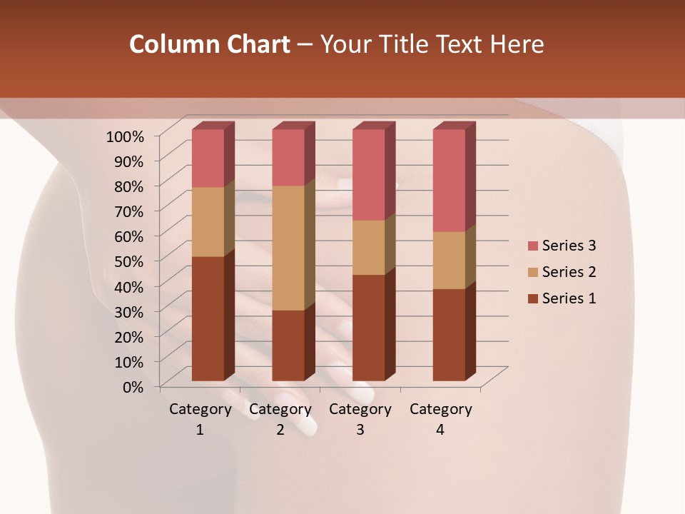 Posing Slim Isolated PowerPoint Template