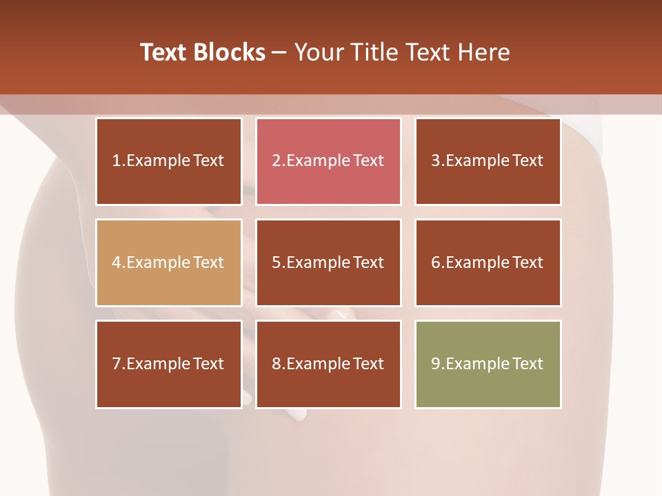 Posing Slim Isolated PowerPoint Template