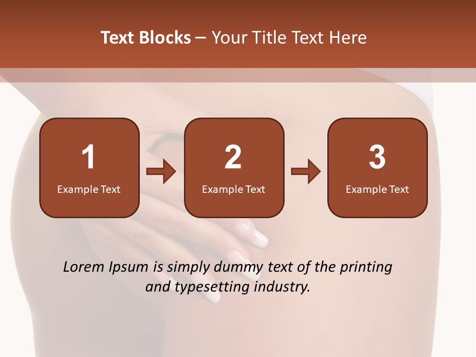 Posing Slim Isolated PowerPoint Template