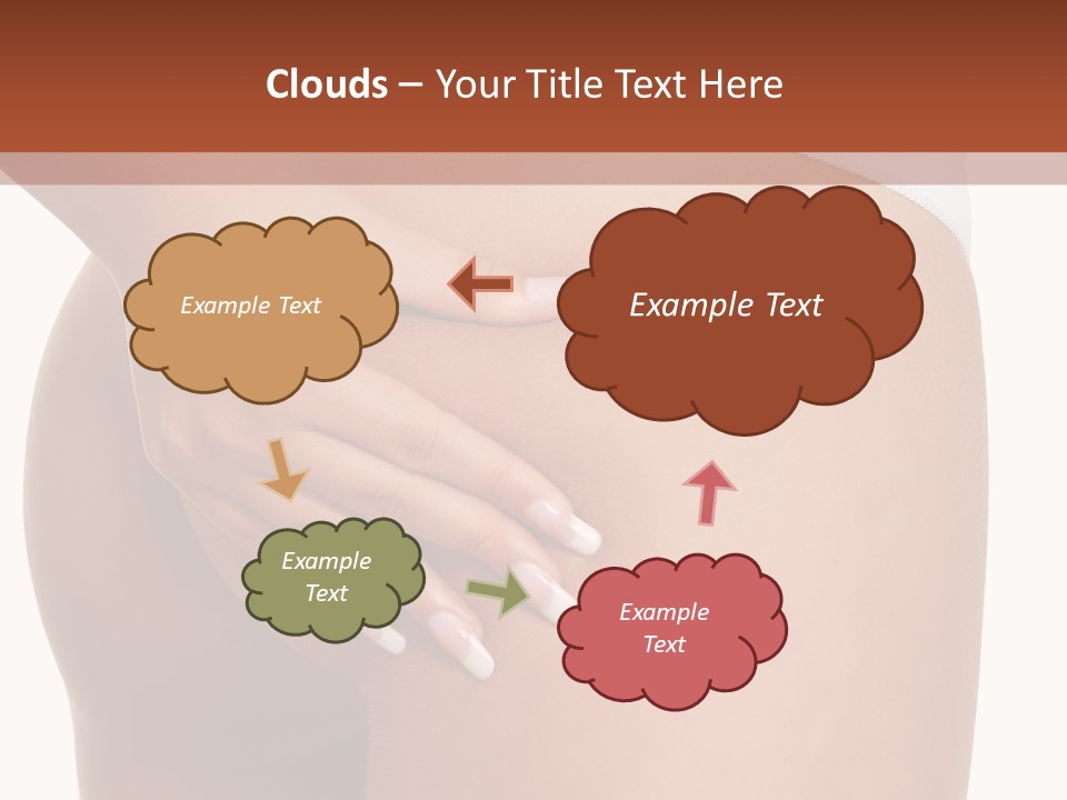 Posing Slim Isolated PowerPoint Template