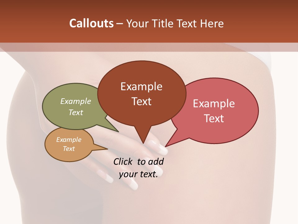 Posing Slim Isolated PowerPoint Template