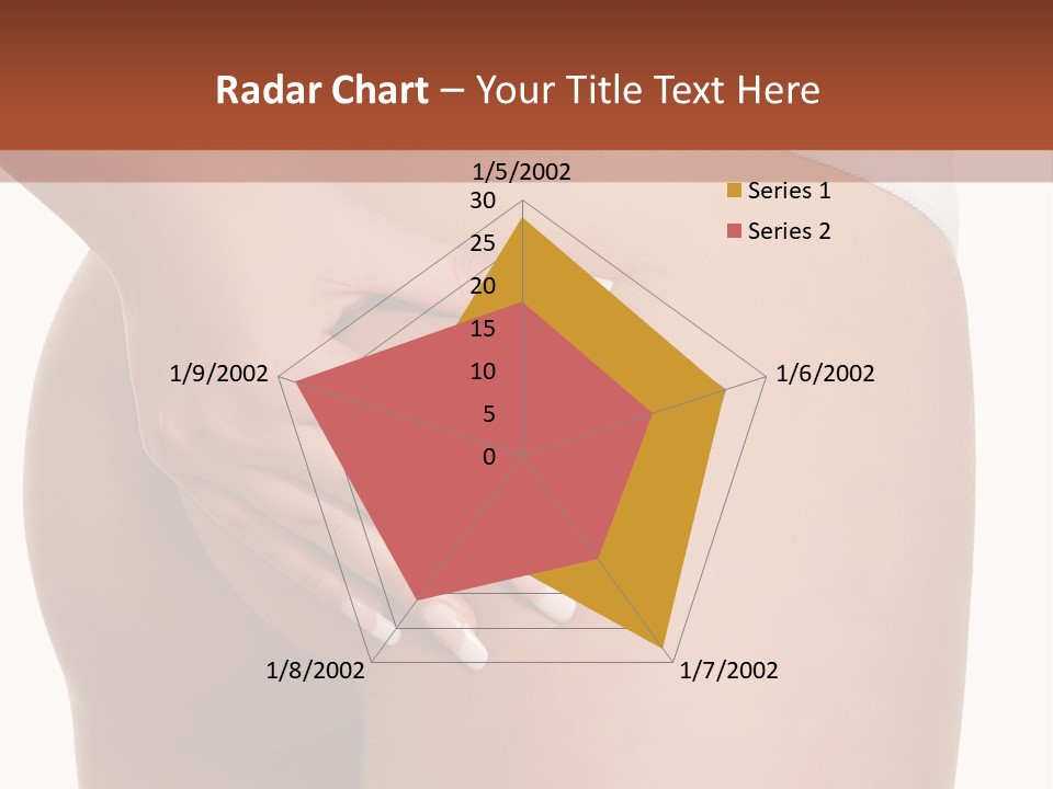 Posing Slim Isolated PowerPoint Template
