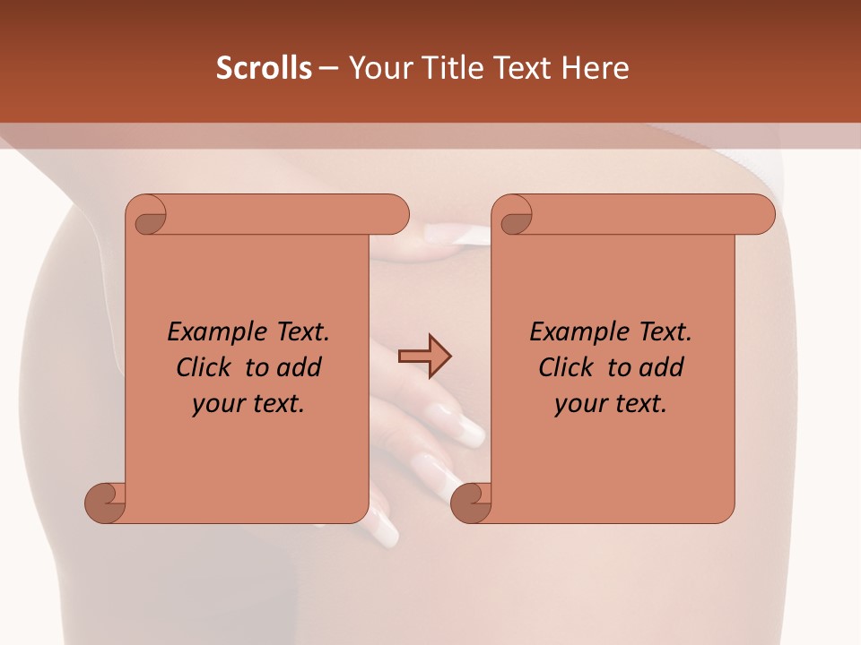 Posing Slim Isolated PowerPoint Template