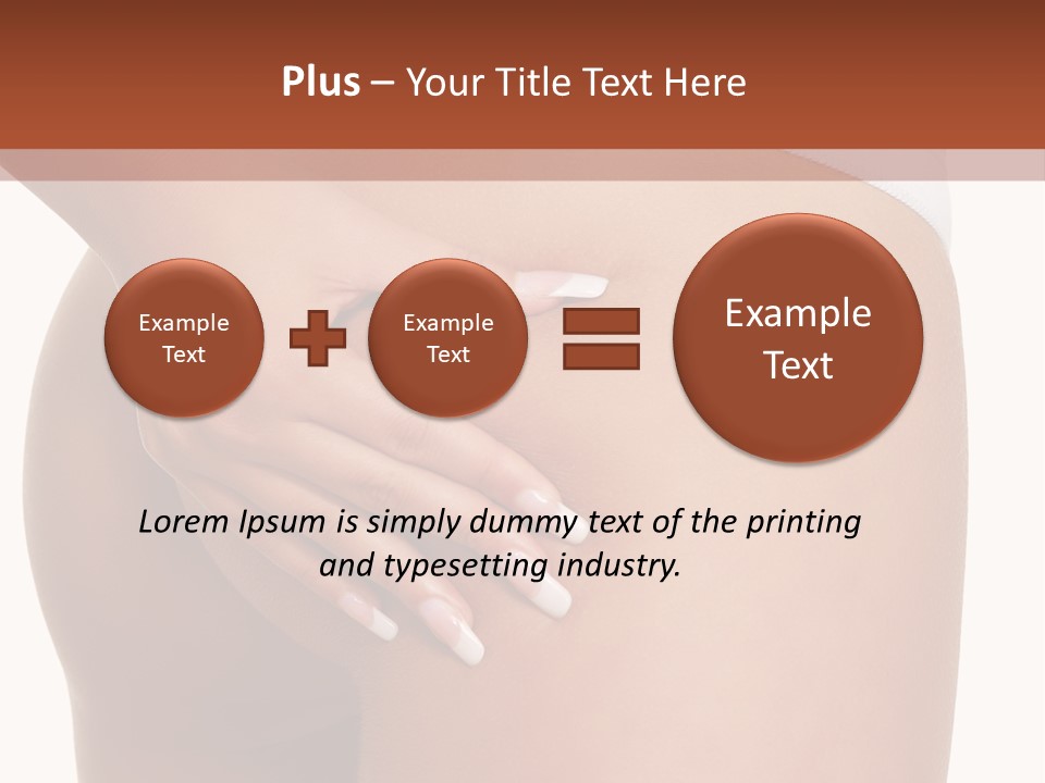 Posing Slim Isolated PowerPoint Template