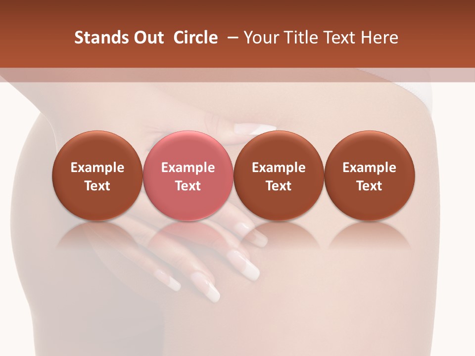 Posing Slim Isolated PowerPoint Template