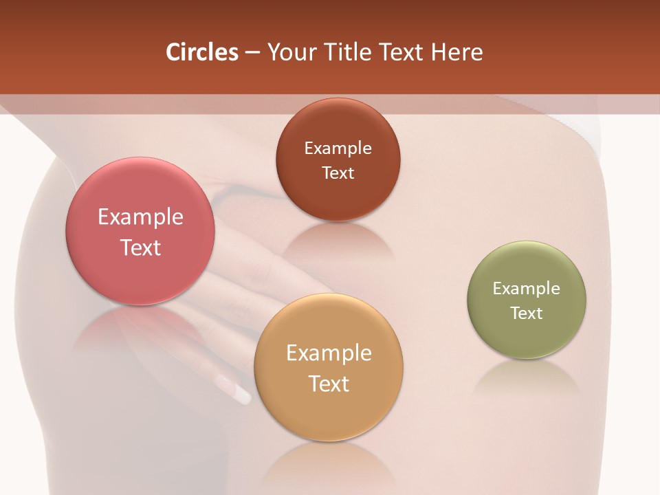 Posing Slim Isolated PowerPoint Template