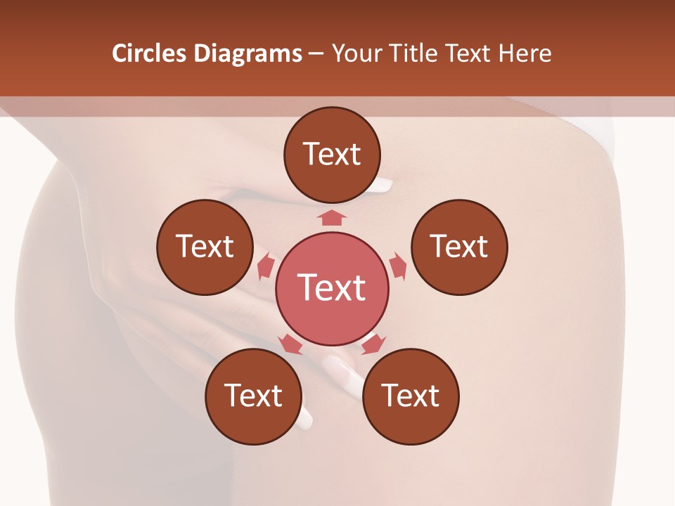 Posing Slim Isolated PowerPoint Template