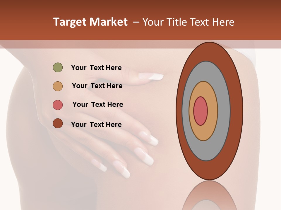 Posing Slim Isolated PowerPoint Template