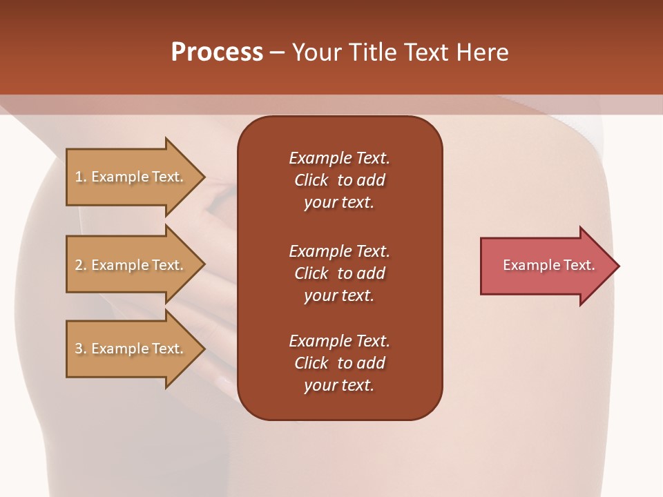 Posing Slim Isolated PowerPoint Template