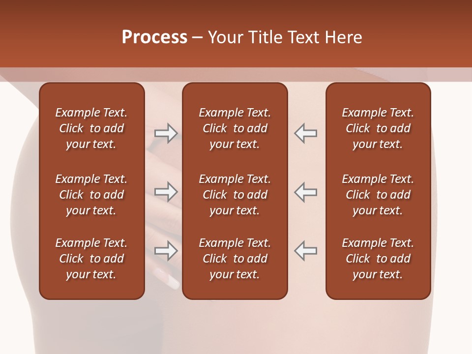 Posing Slim Isolated PowerPoint Template