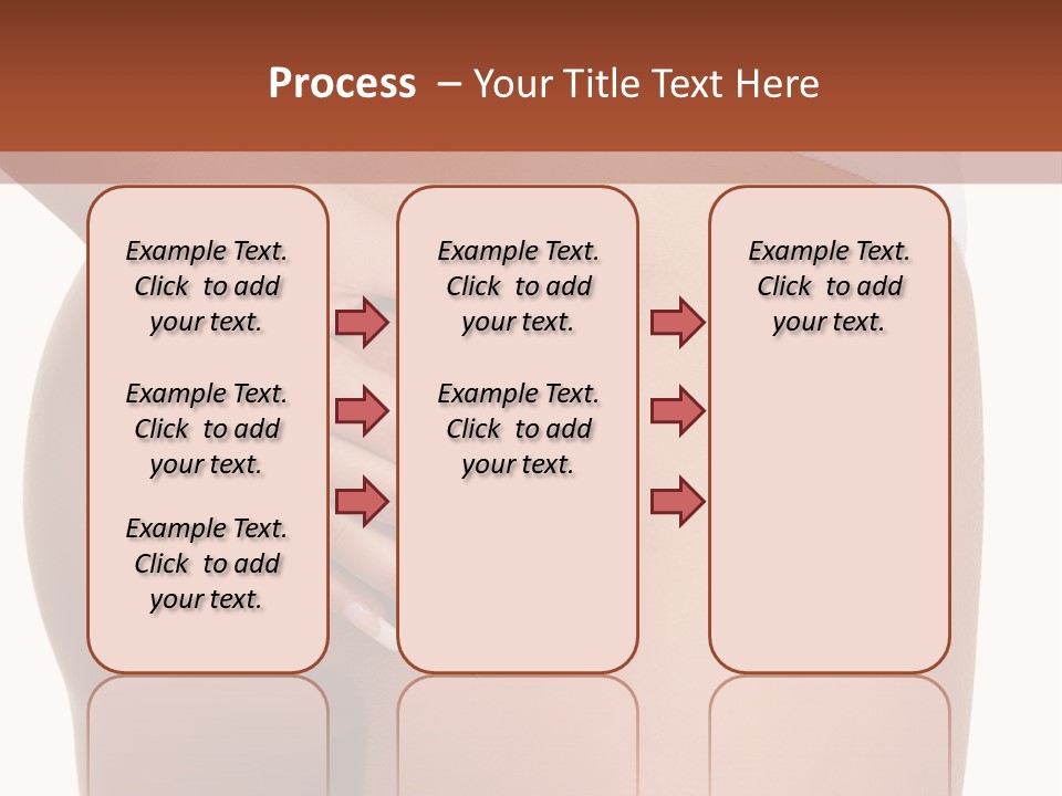 Posing Slim Isolated PowerPoint Template