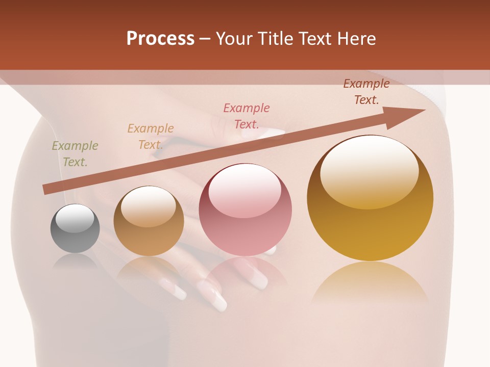 Posing Slim Isolated PowerPoint Template