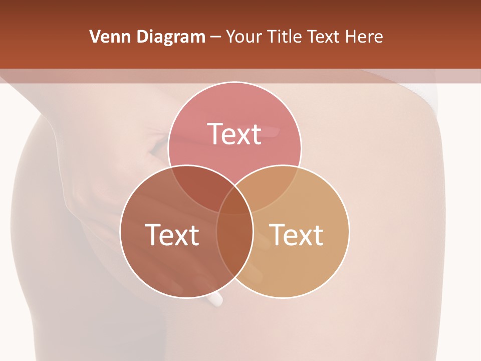 Posing Slim Isolated PowerPoint Template