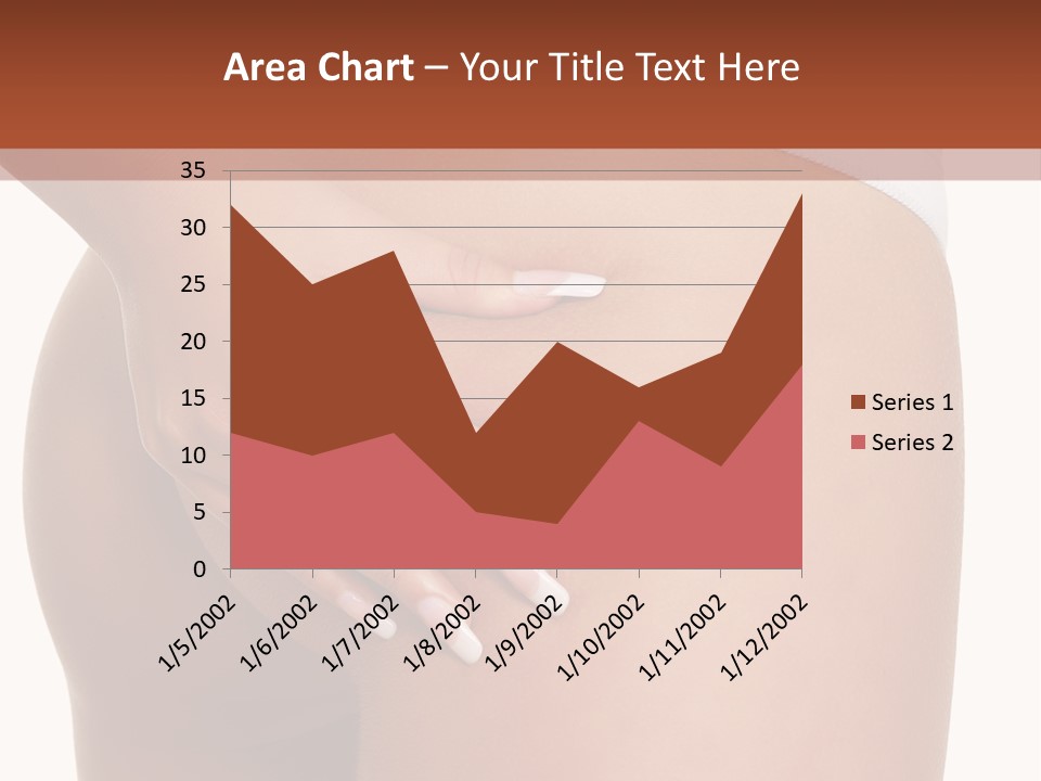 Posing Slim Isolated PowerPoint Template