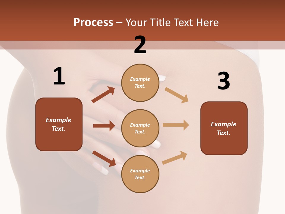 Posing Slim Isolated PowerPoint Template