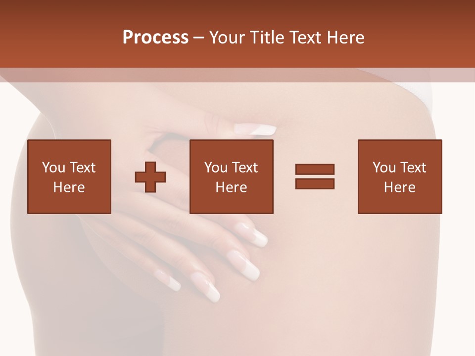 Posing Slim Isolated PowerPoint Template
