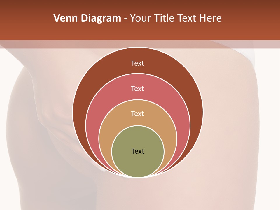 Posing Slim Isolated PowerPoint Template