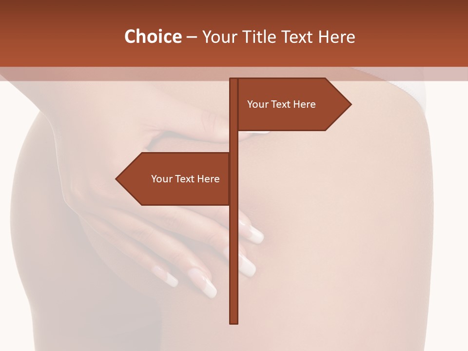 Posing Slim Isolated PowerPoint Template