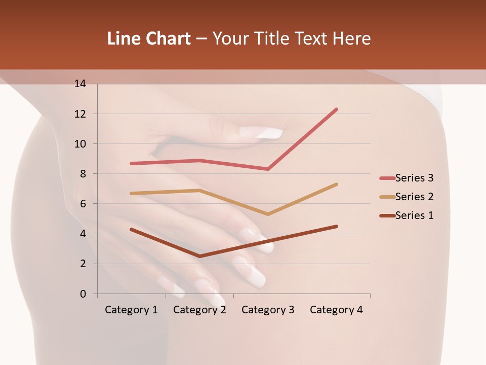 Posing Slim Isolated PowerPoint Template
