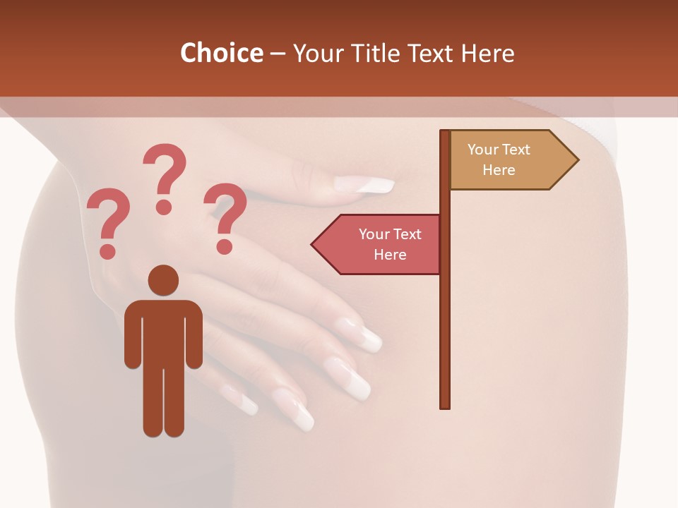 Posing Slim Isolated PowerPoint Template