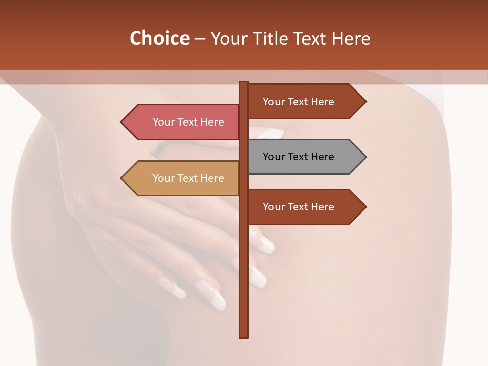 Posing Slim Isolated PowerPoint Template