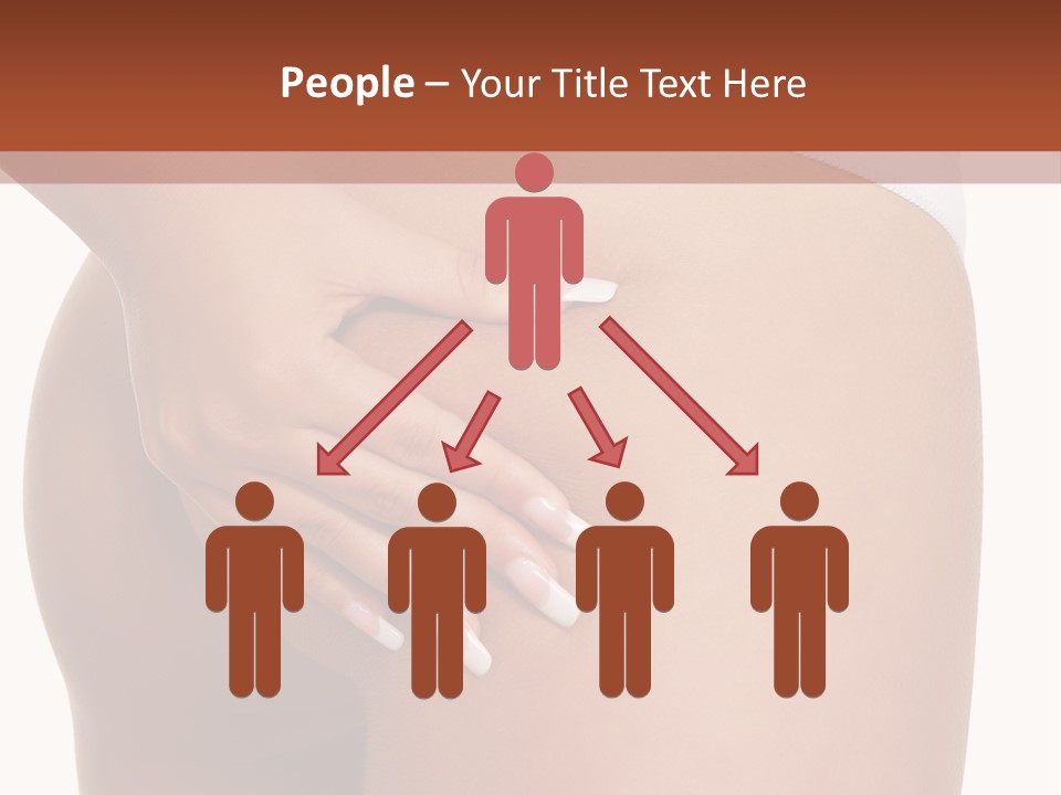 Posing Slim Isolated PowerPoint Template